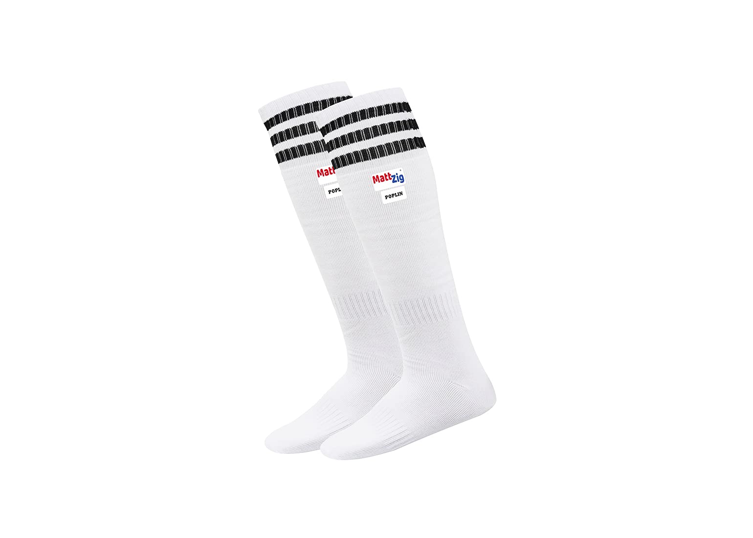 MattZig Indian Football Socks (Poplin) White - 1 Pair-picture-16