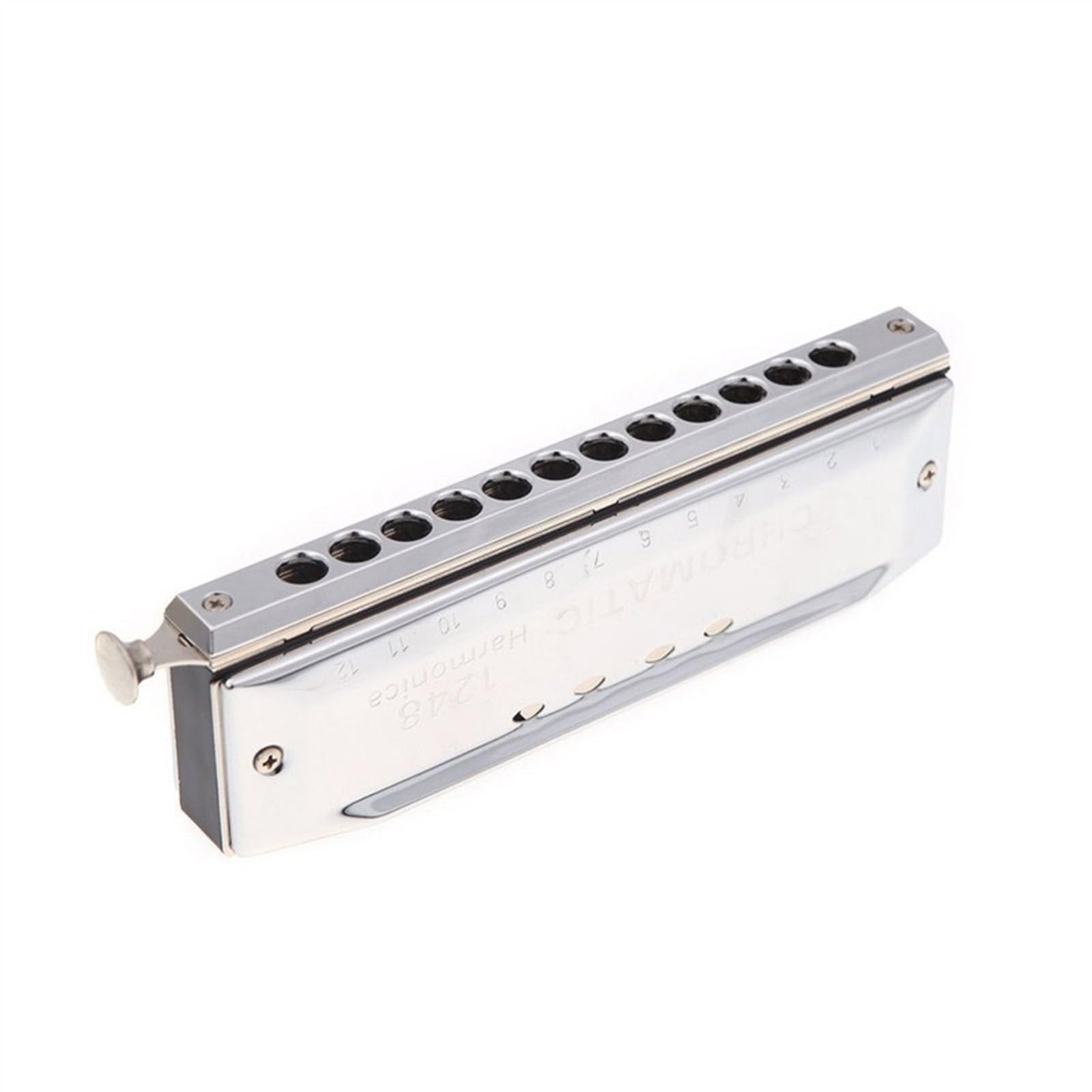 Armonica Cromatica A 12 Fori 48 Tone C Key Harmonica Strumento Musicale A Fiato Con Custodia Armonica Strumento Musicale