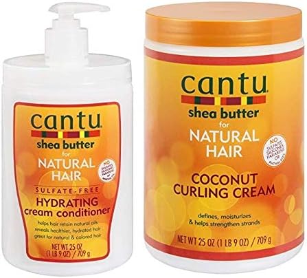 Shea Butter Natural Hair Cream and Conditioner (CONDITIONER25OZ&CREAM25OZ).