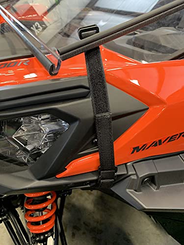 Can Am Maverick Trail Windshield - Full Folding - Scratch Resistant - Premium Polycarbonate W/Scratch Resistant Hard Coat.made In America!! #TOP6