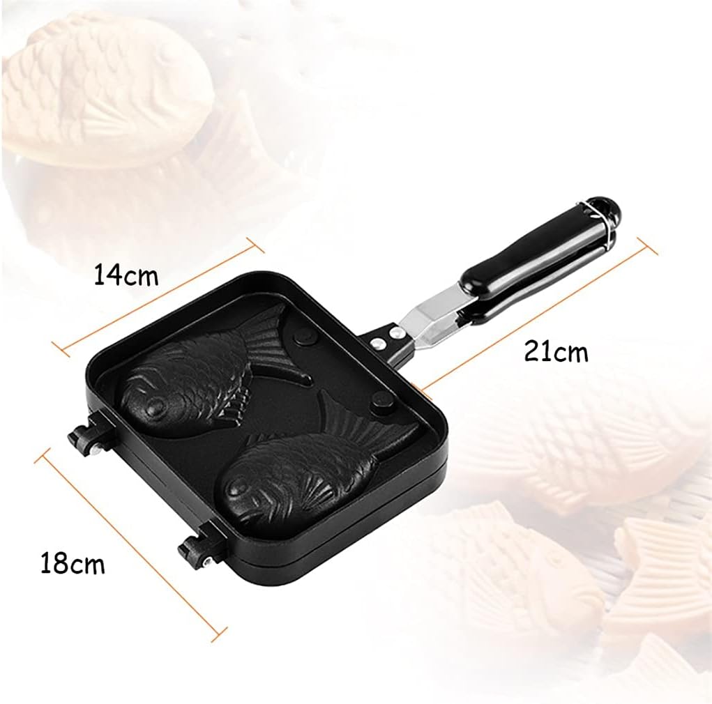 Fish-Shaped Bakeware Waffle Pan Maker Pancake Stainless Steel Frypan Home Cake Tools