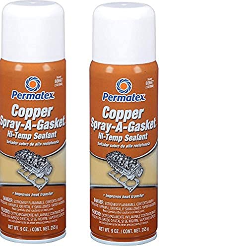 Permatex Copper Spray-A-Gasket Hi-Temp Sealant 9 oz. 2 Pack