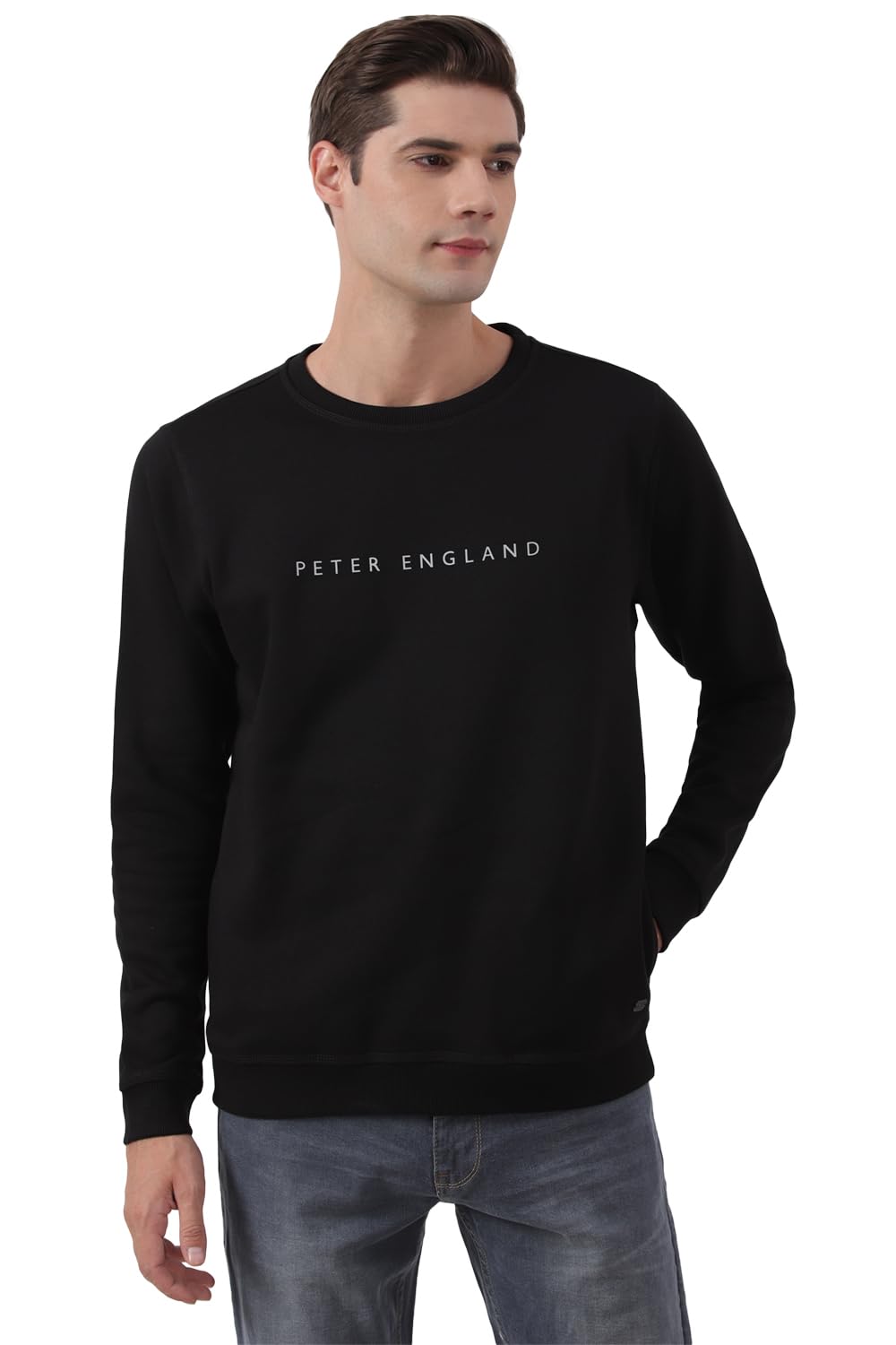 peter england Polycotton Men Hooded Neck Sweatshirt-picture-38