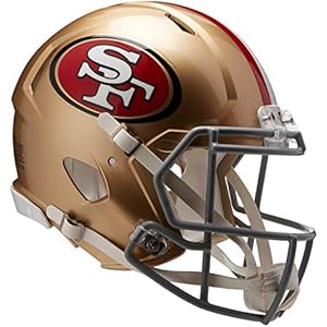 Riddell NFL San Francisco 49ers Speed Authentic Football Helmet , Gold , Medium