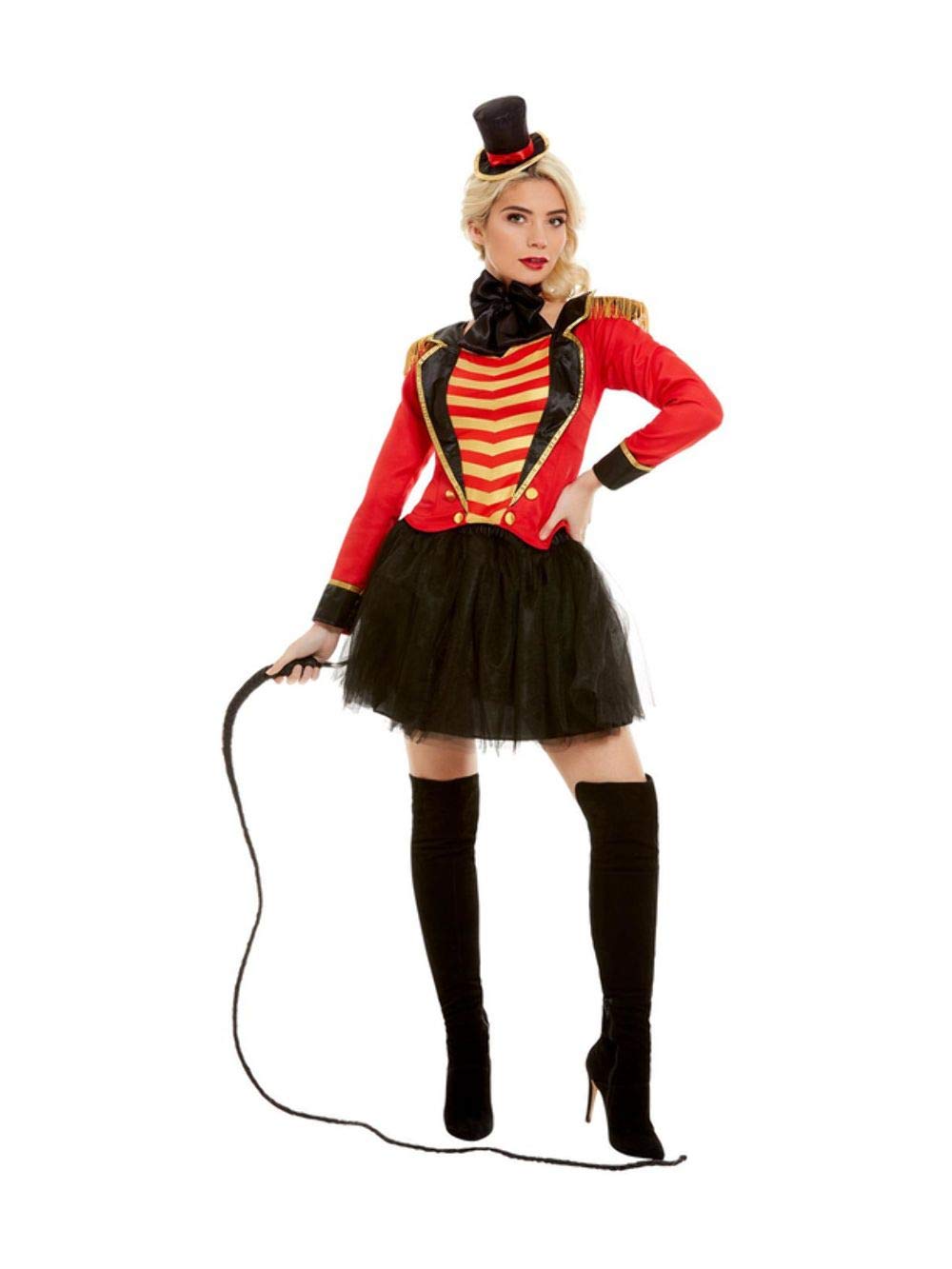 SmiffysWomen Deluxe Ringmaster Lady Costume, Red