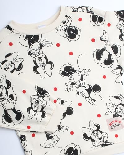 Image of Disney Girls' Minnie Mouse Fleece Jogger Pants Set - Minnie Mouse Fleece Sweatshirt and Sweatpants (2T-6X)
