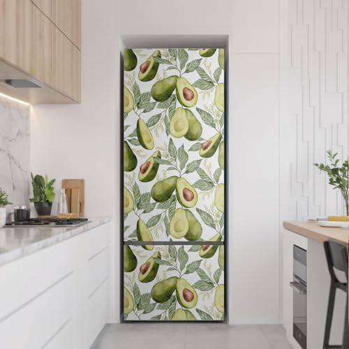 Sticker frigo cuisine avocat autocollant 70x190 cm revêtement protection - 3
