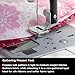 SINGER | Gathering Presser Foot for Low-Shank Sewing Machines, Simutaneously Trims & Hems Edges, Zig-Zag and Over-Edge Stitches - Sewing Made Easy