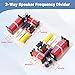 2 Pcs 3-Way HiFi Speaker Frequency Divider, 180W Audio Crossover Filter for Professional or Home Use
