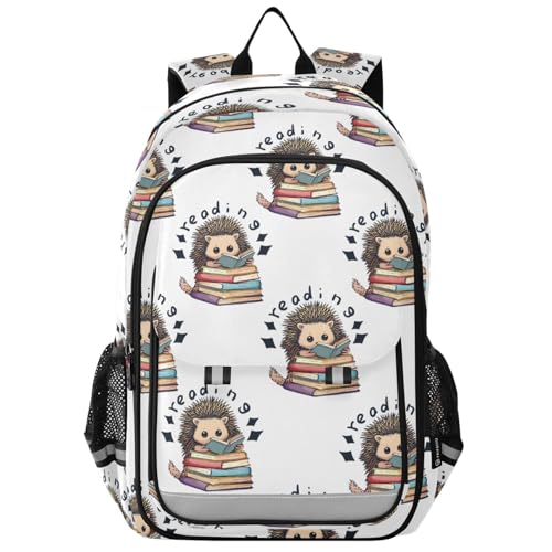 Sac à dos pour ordinateur portable enfants motif hérisson sac d'école léger et confortable