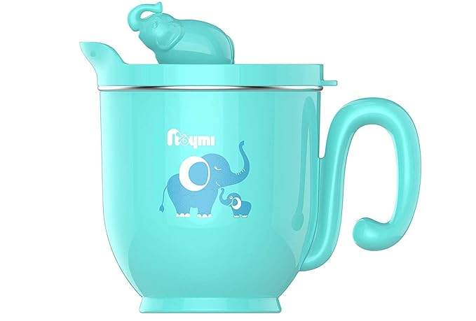 NOYMI Baby Insulation Suction Bowl and Feeding Trainer Cup - BPA-Free Tableware Sets