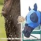 Gallopoff Fliegenmaske Pferd, Pferdemaske mit Ohren Schützerschutz, Atmungsaktives Mesh, Fliegenmaske