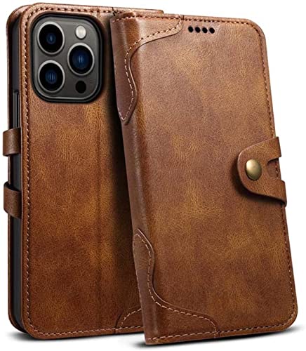 Étui portefeuille iPhone 11 Pro marron pour trajets