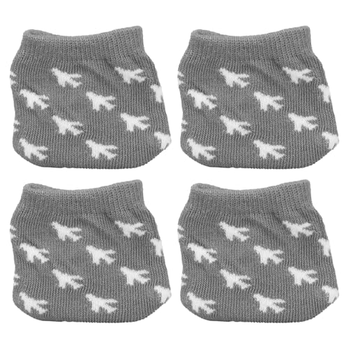 4pcs Luggage Wheel Cover Socks, Cotton Wheel Protector Full Wrap Caster Covers Universal Suitcase Accessories for Preventing Floor Dirt When Storing Travel Spinner Carry-On Bags