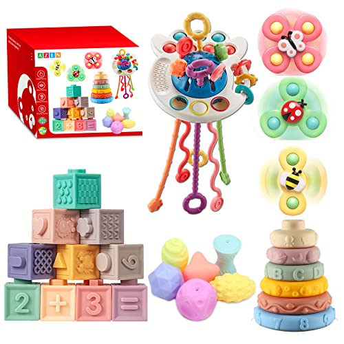 AZEN Baby Toys 24 Months, (5 in 1) Sensory Toys for Toddlers 2-3, Toddler Toys Age 2-3, Infant Toddler Newborn Toys
