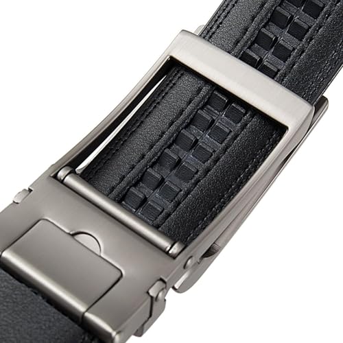 3 Cm Width Formal Leather Automatic Buckle Belt For Men - Luxury & Durable Accessory4