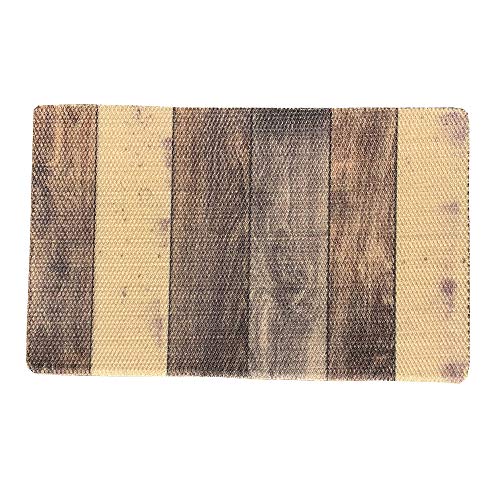 ラック 玄関マット 80X50X1cm WOOD ウッド エントランス 速乾性 通気性 洗える 丸洗い 大判 屋外 おしゃれ 大きめ 泥落とし 風水