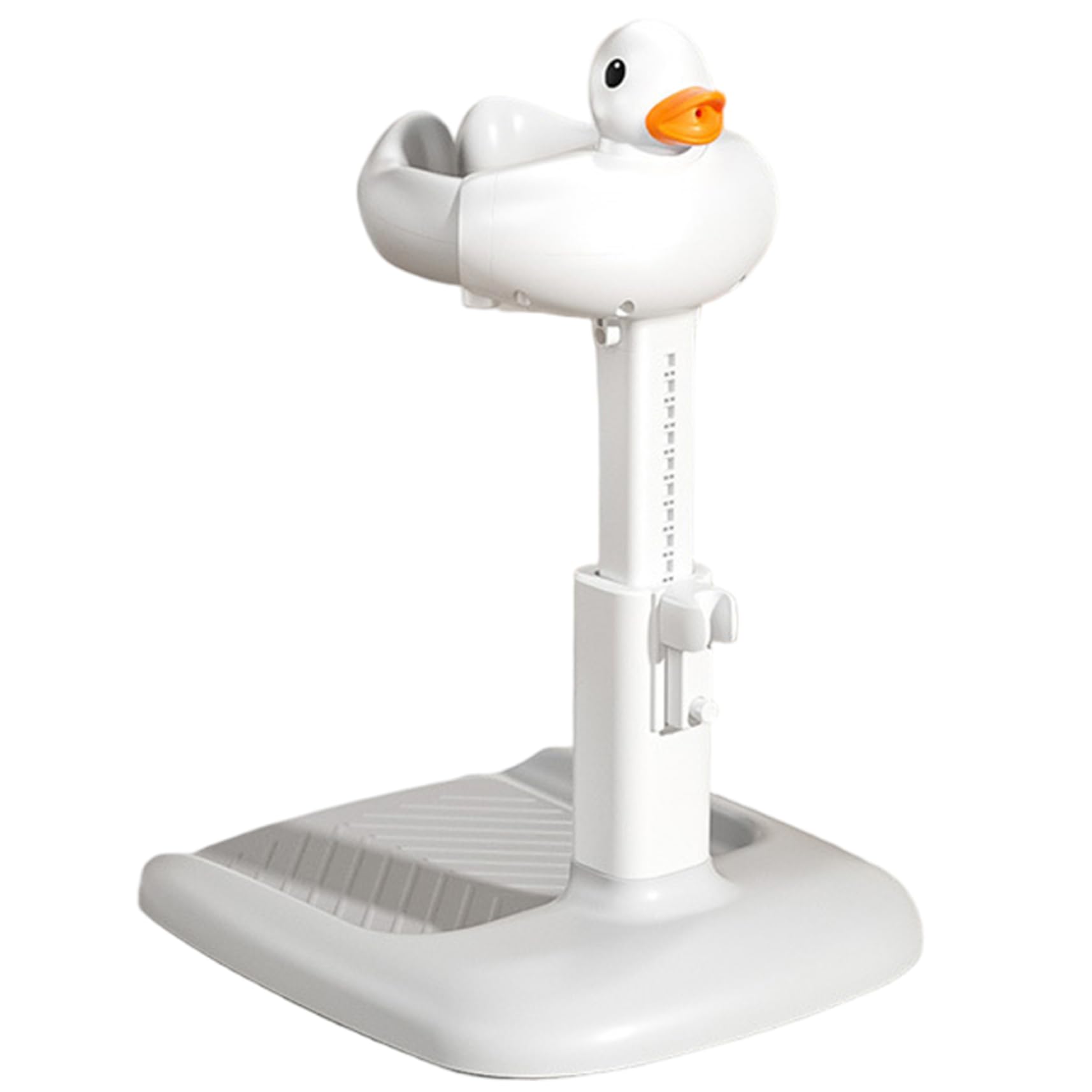 Supporto per doccia per bambini, supporto per vasca da bagno regolabile in altezza con giocattolo a forma di papera | La base antiscivolo fornisce supporto per il bagnetto a mani libere per le madri, aiutando con le routine del bagno e una co