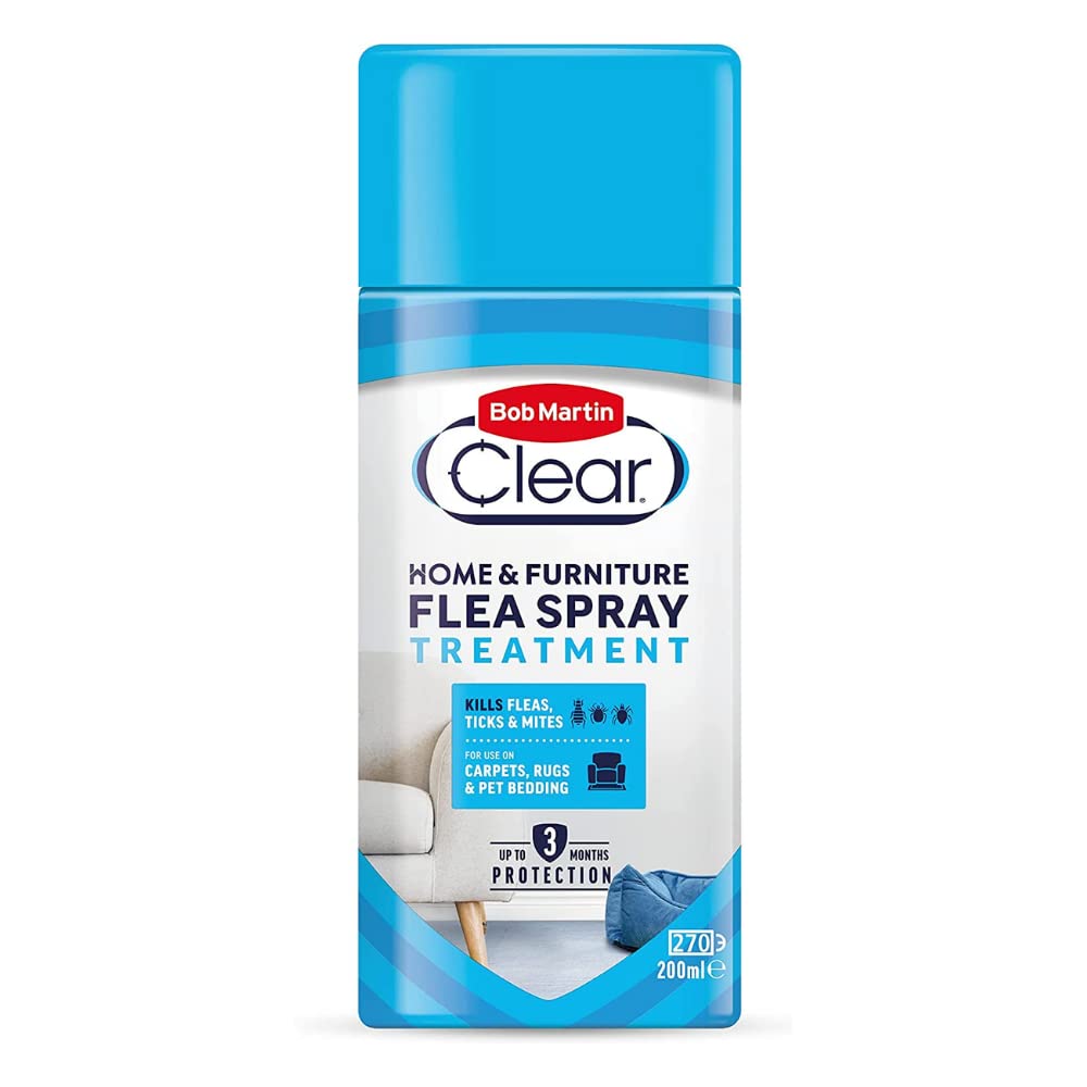 Bob Martin Clear Home & Furniture Flea & Tick Spray Treatment 200Ml
