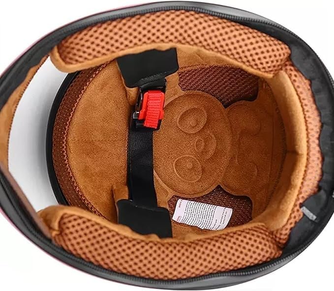 Casco integral de moto para niños, casco scooter homologado ECE con visera solar y bufanda extraíble, casco scooter para niños y niñas de 3 a 12 años I,48-55CM