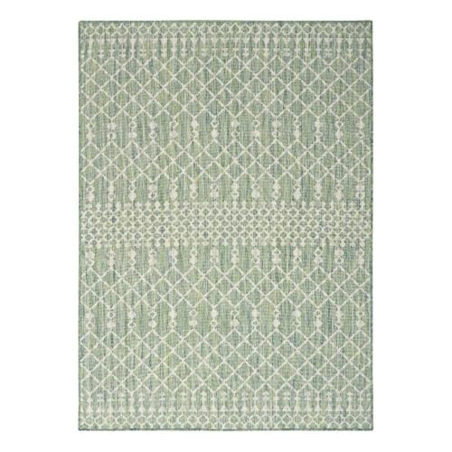 Nourison Home Positano Blue Green 6' x 9' Area Rug - Easy Clean, Non Shedding, Bed Room, Living Room, Dining Room, Kitchen (6' x 9')