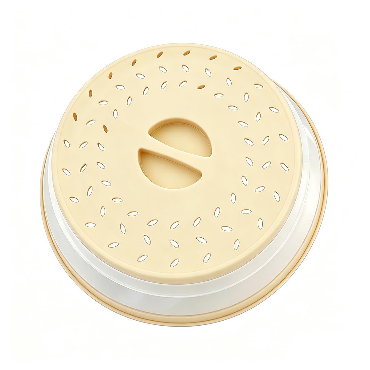 Collapsible Microwave Splatter Cover (10.5 IN,beige)
