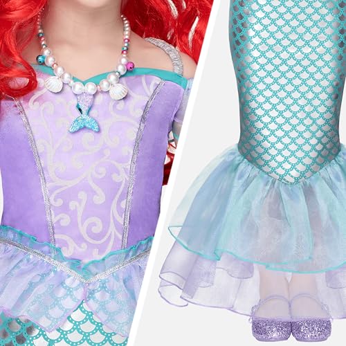 Disfraz de Sirena Princesa para Niñas Talla S miniatura 6