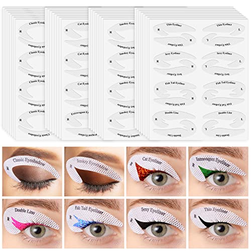 100 Stück Lidschatten-Schablonen – Selbstklebend, Für Wimpernverlängerung & Make-up