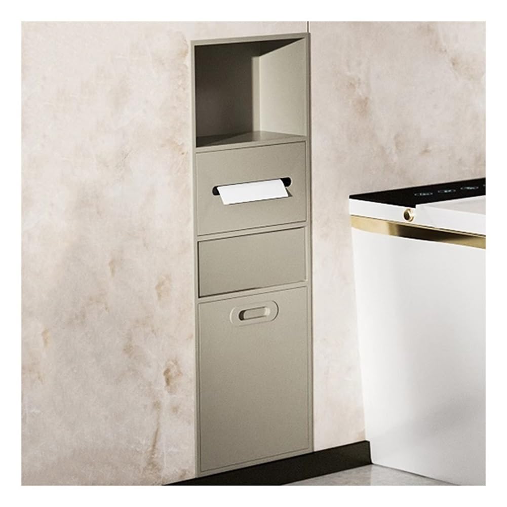Dntum Brushed Stainless Steel Shower Niche Caddy Recessed Bathroom Shelf Insert with Trash Can Space-Saving Storage Solution Green30X86X14Cm