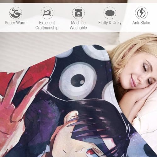 黄泉のツガイ シングルサイズ毛布 150×200cm フランネルブランケット 高精細プリント 軽量タイプ 抗菌防ダニ 静電気防止 洗濯可能 オールシーズン使用 柔らかさ 子供 大人兼用 [4]