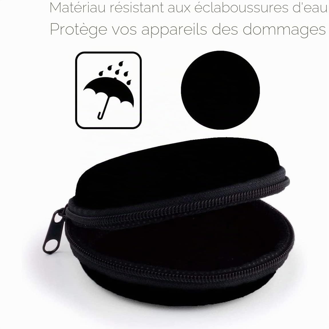 MAS CARNEY Étui pour écouteurs intra-auriculaires, AirPods, Bluetooth, MP3, iPod Nano