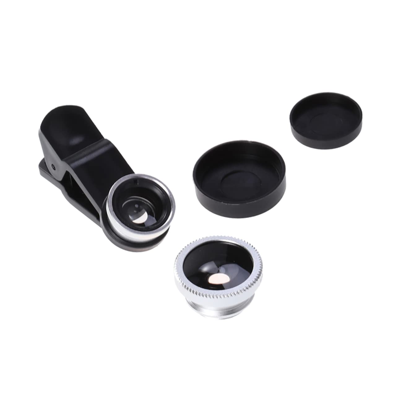 GRIRIW 3 1 Wide-Angle Lens Fish Eye Lense for Phone 3 in 1 Universal Phone Camera Lens Kit Vlogging Kit Phone Macro Lens Phone Kaleidoscope Lens Phone Wide Angle Macro Cell Phone Triple