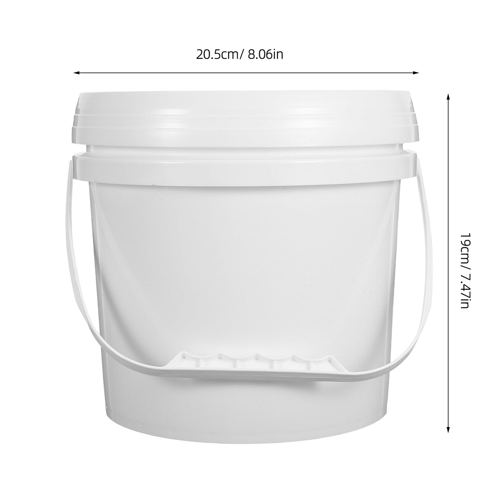 NOLITOY 4 Pezzi Contenitori Alimentari in Plastica Ermetico e Maniglia Secchielli per Conservazione Surgelati Gelato Salse e Zuppe Sicuri per e Freezer