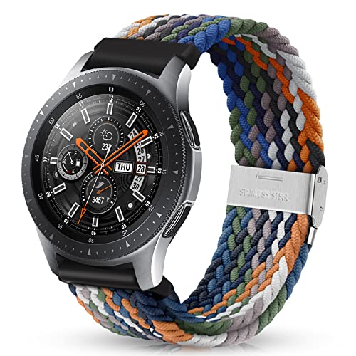 HUZU Correa para Samsung Galaxy Watch 46mm, 22mm Correa de Repuesto Deportiva Pulsera Trenzadas Elásticas para Samsung Galaxy Watch 3 45mm/Samsung Galaxy Gear S3 Frontier/Classic/Huawei Watch GT 46mm Cover