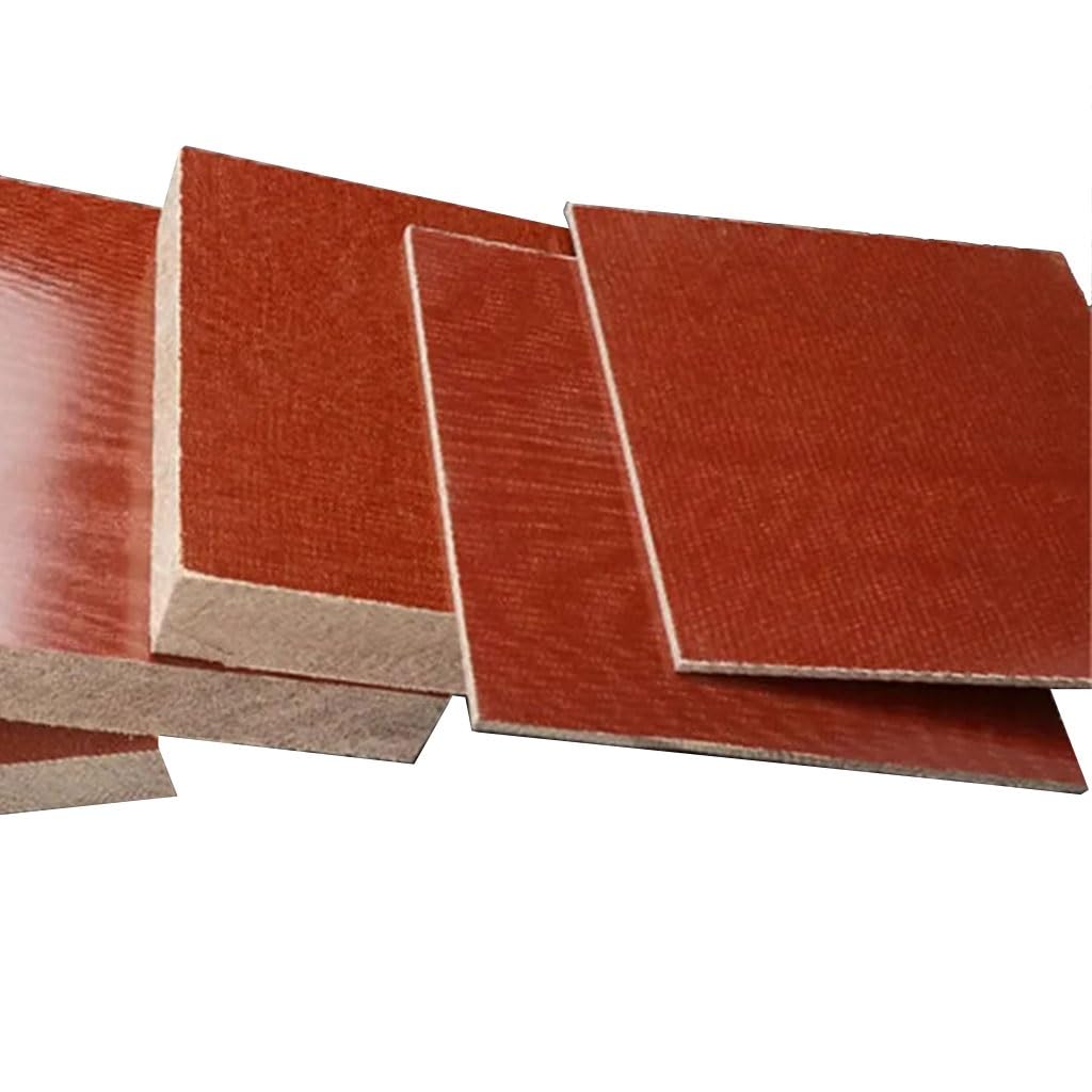 2pcs Phenolic Bakelite Sheet，Thick 1mm 2 3 4 5mm Composite Insulated Glulam Board ，Electrical Wooden Fabric Plate, Resin Laminate Veneer Board(3x50x*50mm)