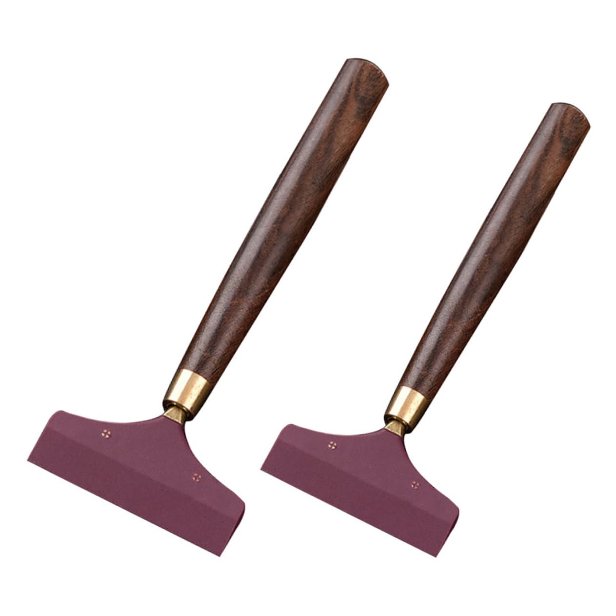 Unomor 2pcs Tea Tray Cleaning Scraper Silicone Ebony Tea Plate Cleaner for Easy Maintenance House Restaurant