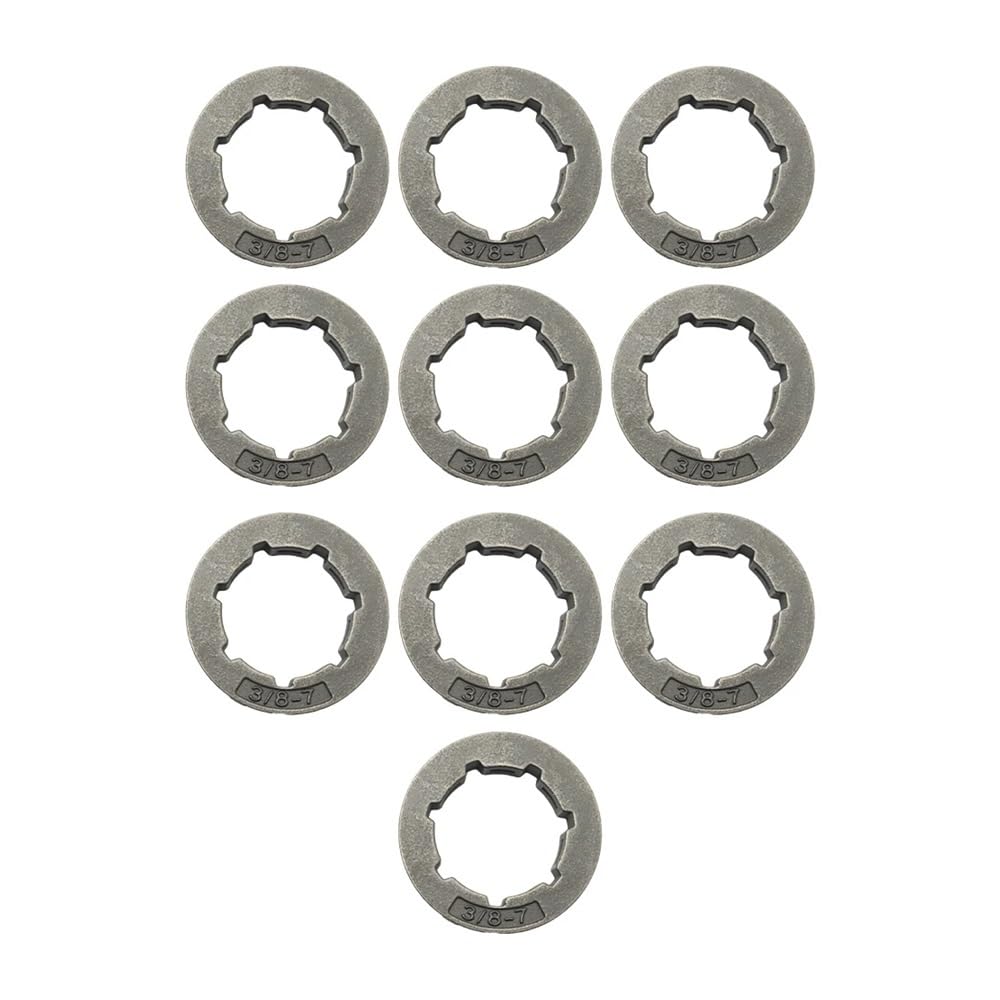 Pignon de jante 3/8"-7T 7 cannelures pour MS381 046 MS461 MS650, bague de rechange