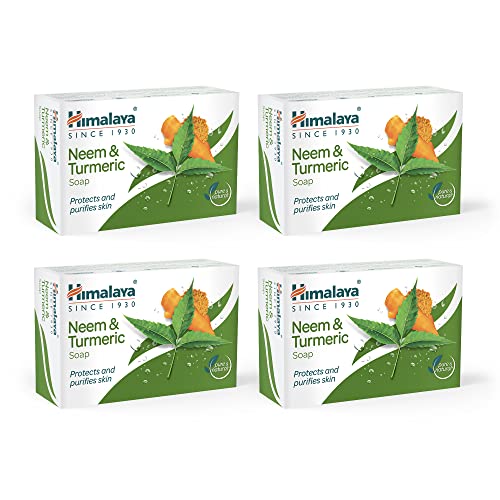 Himalaya Herbals Neem and Turmeric Soap, 125gm (Pack of 4) with...