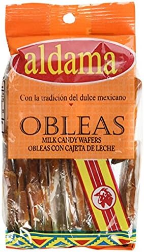 Authentic SaboresImported Mexican Mini aldama Wafer 20ct. With 1ct. Delicious Caramel Peanut Candy