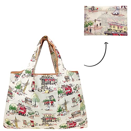 Image of allydrew Large Foldable Tote Nylon Reusable Grocery Bag