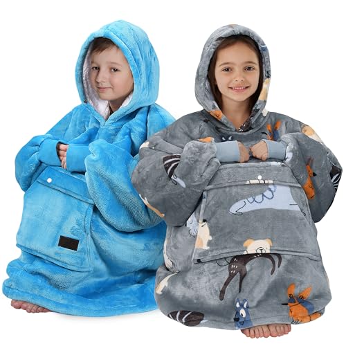 Image of Catalonia Oversized Hoodie Blanket Sweatshirt, Comfortable Sherpa Giant Pullover with Large Front Pocket for Adults Men Women Teenagers Wife Girlfriend