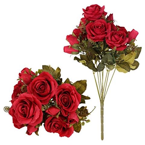 Tifuly 2 Pack Silk Rose Bouquets Cover