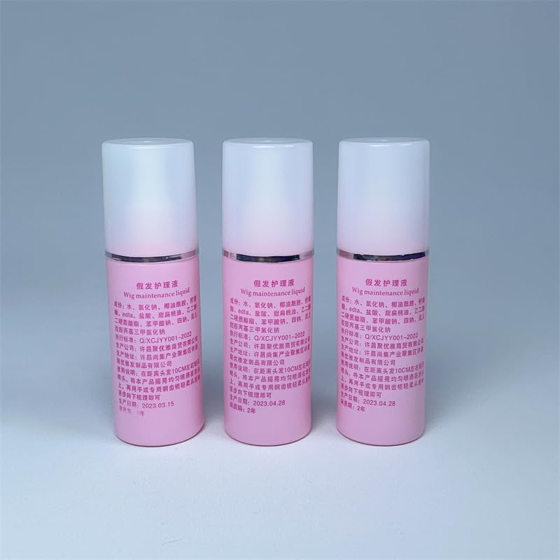 100ml No knot Spray Wig Lotion 5 Bottles for Woman Wig Lotion Gentle Anti-irritability (5B)