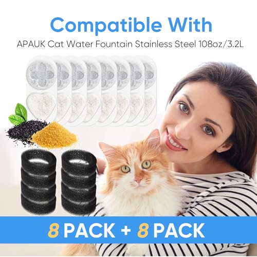Filtros de repuesto para fuente de agua para gatos miniatura 2