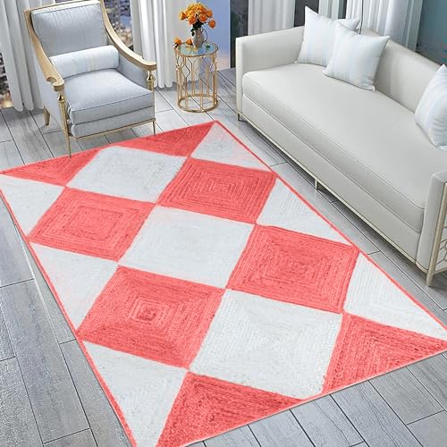 Tapis en jute tressé résistant pour protéger le sol du salon - 3