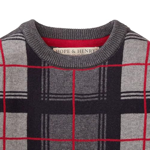 Image of Hope & Henry Boys' Long Sleeve Crew Neck Pullover Sweater