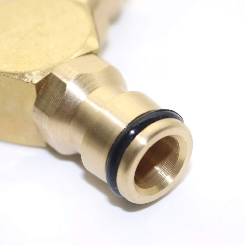 CLORURO DE POLIVINILO Grado de muebles de ajuste d Invernadero Jardín Y Conector de agua de riego por goteo de cobre de 16 mm Conjunto Primavera Conectores de tubos de jardín Accesorios 10 piezas