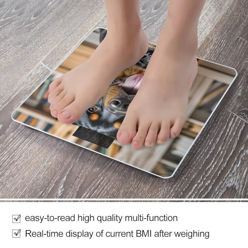 Báscula digital de baño con pantalla LCD y vidrio templado miniatura 5