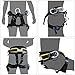 X XBEN Climbing Harness Professional Rock Climbing Harness,Rappelling Safety Harness - Work Safety Belt (Black 2)
