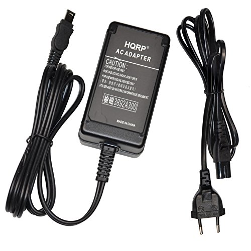 HQRP AC Chargeur Compatible avec Sony Caméscope DV DCR-HC14E / DCR-HC15E / DCR-PC101E